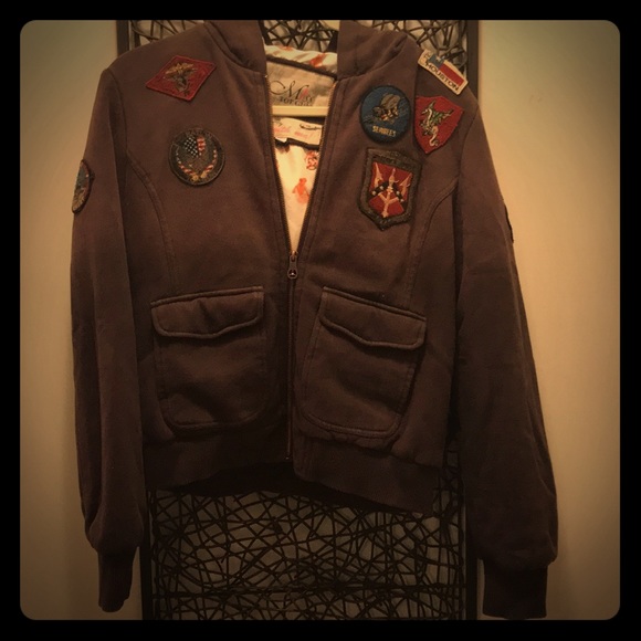 New without tags! Vintage Top Gun Hooded Zip - Picture 1 of 5